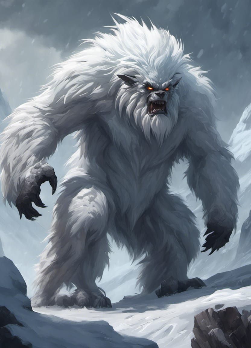 Mountain Yeti - AI Generated Artwork - NightCafe Creator