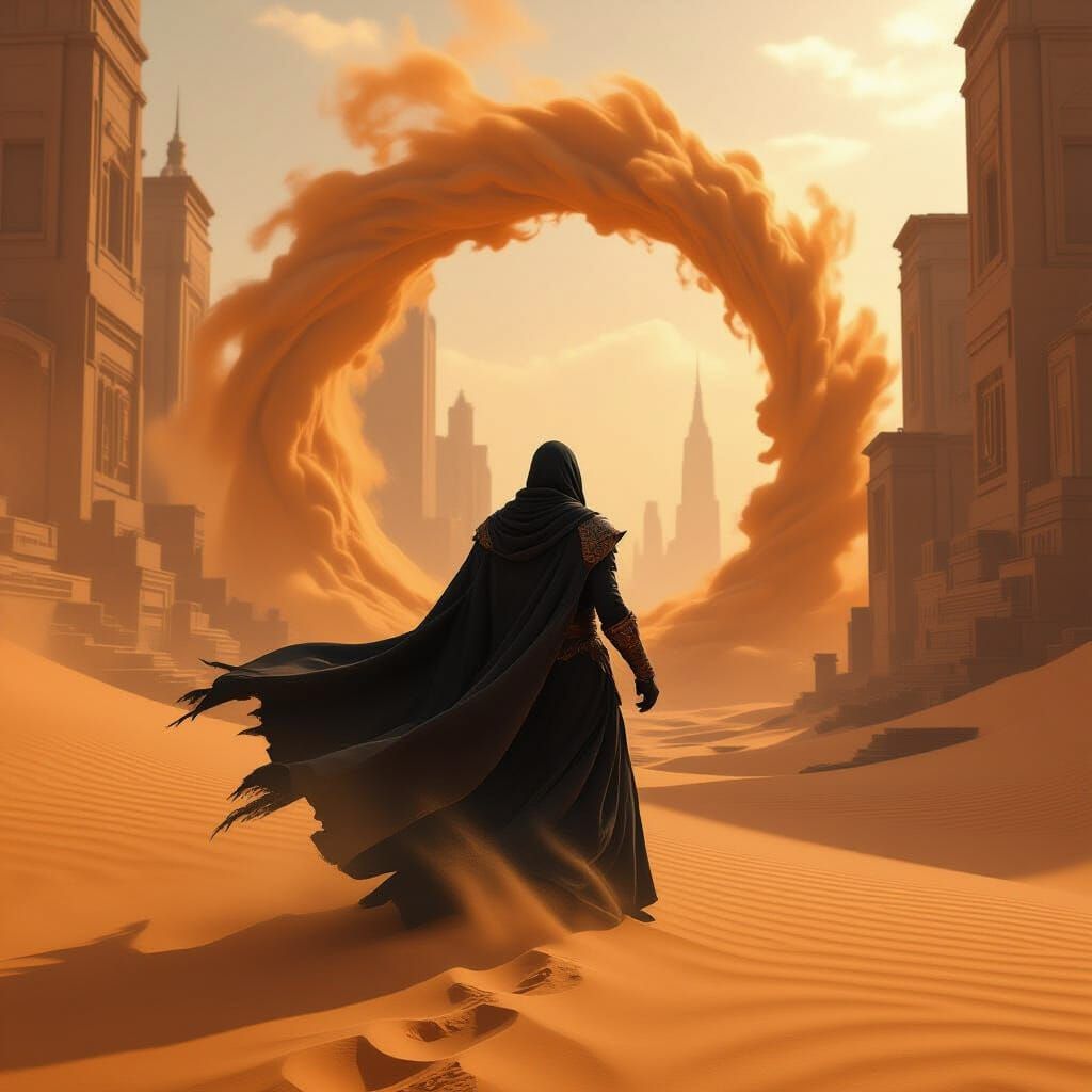 The Sandstorm Sorcerer  by @yabangee damat