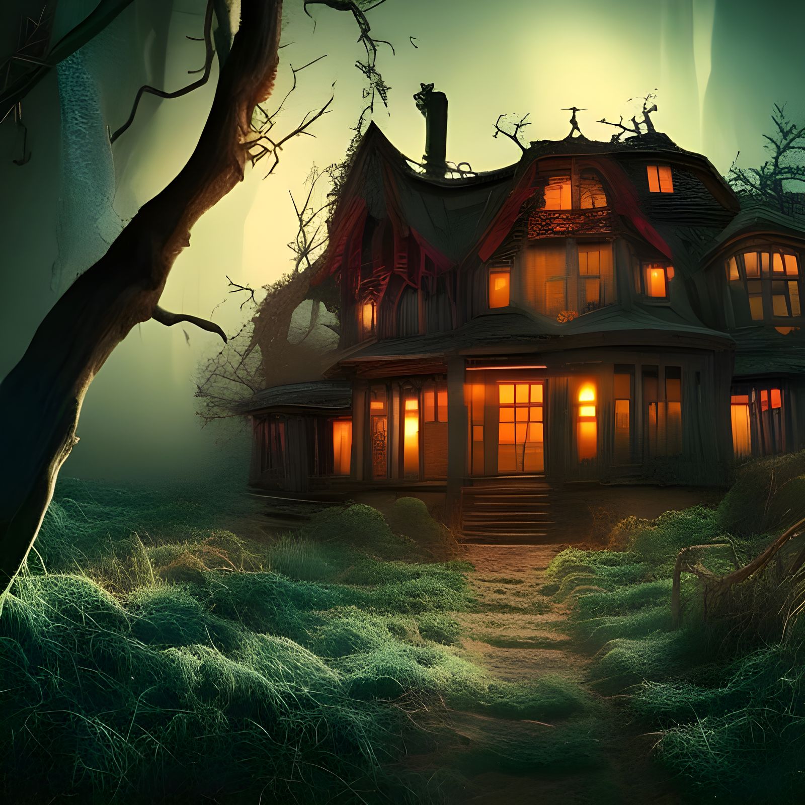 Haunted house.