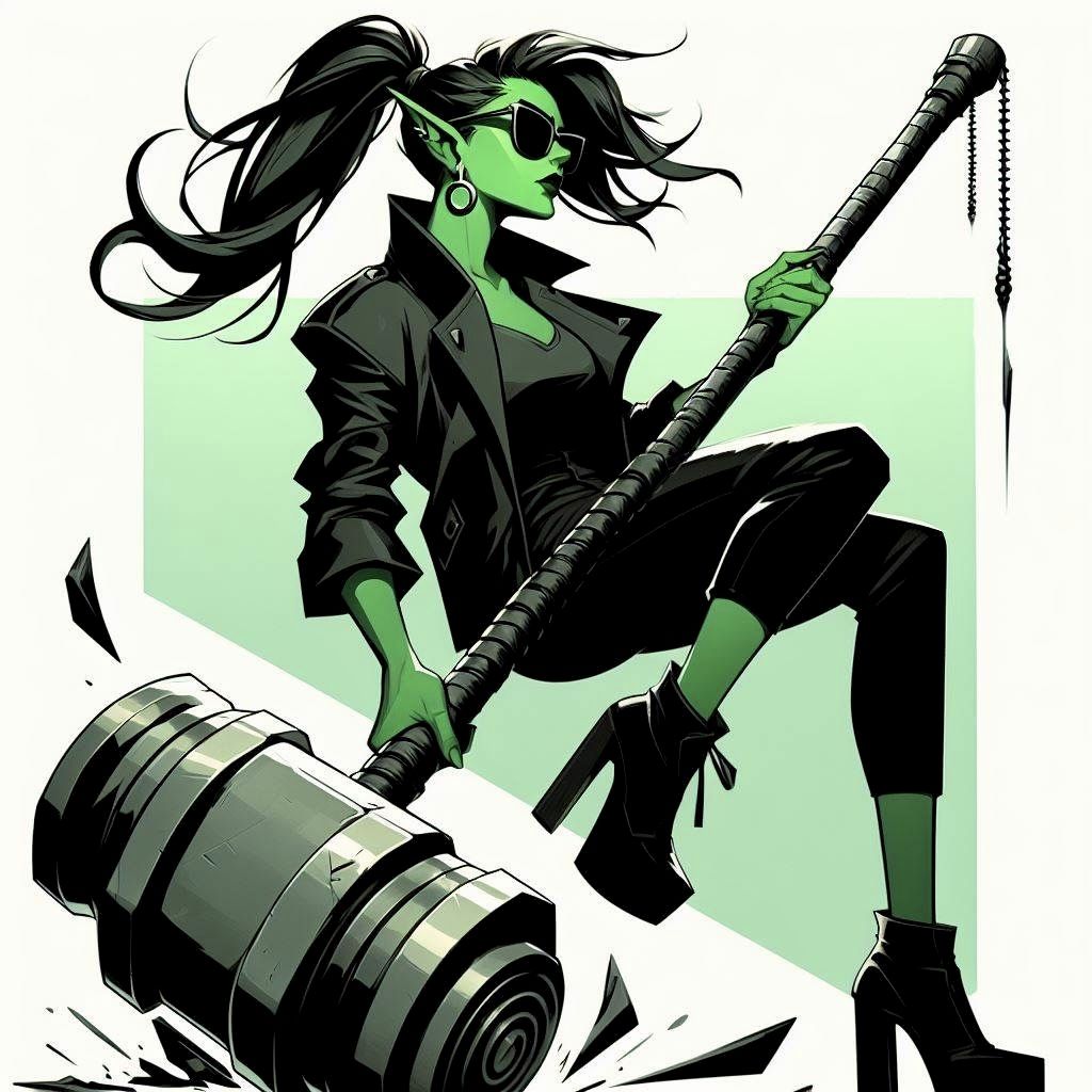 Brina (and her Glamour Gavel by Tom Fordge)