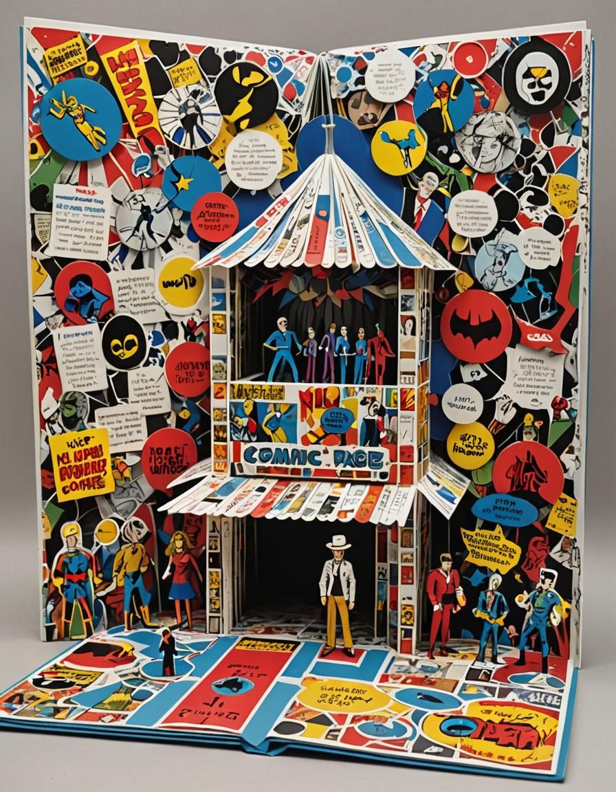Popup Book of a Comic Convention