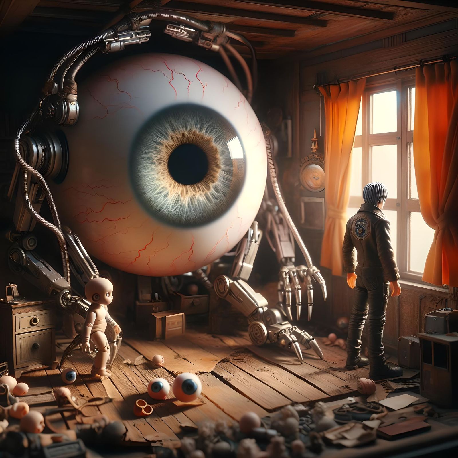 Dolls & Eyeballs - Decoupage