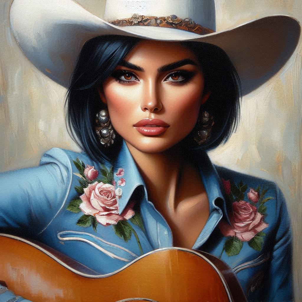 "Singing Cowgirl" A Portrait