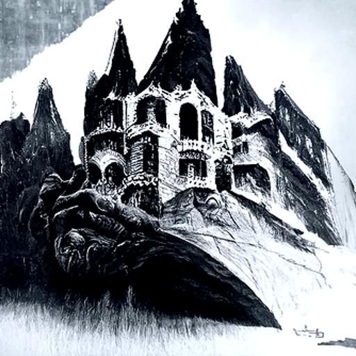 Castle on the mountain