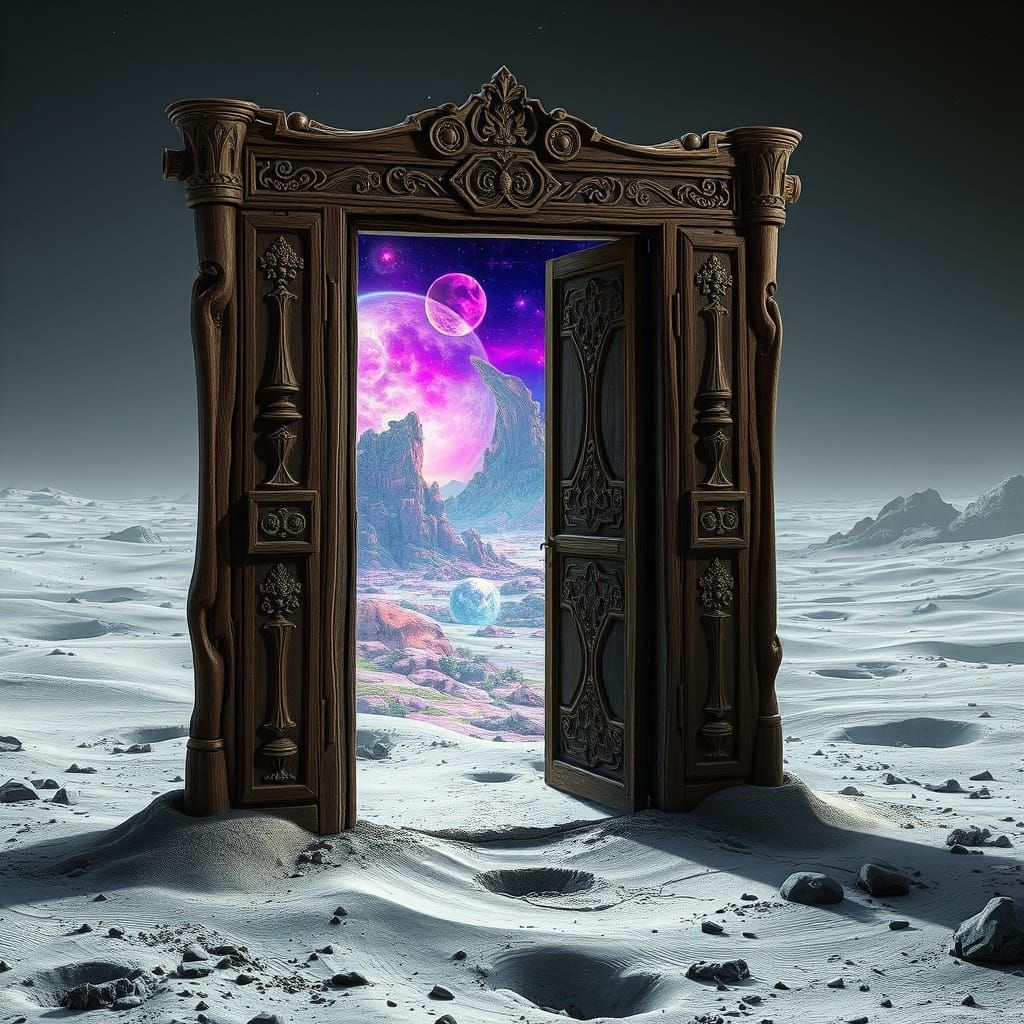 Lunar portal to an alien world.  by @KRoseCarol