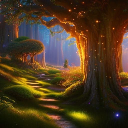 The fairy forest - AI Generated Artwork - NightCafe Creator