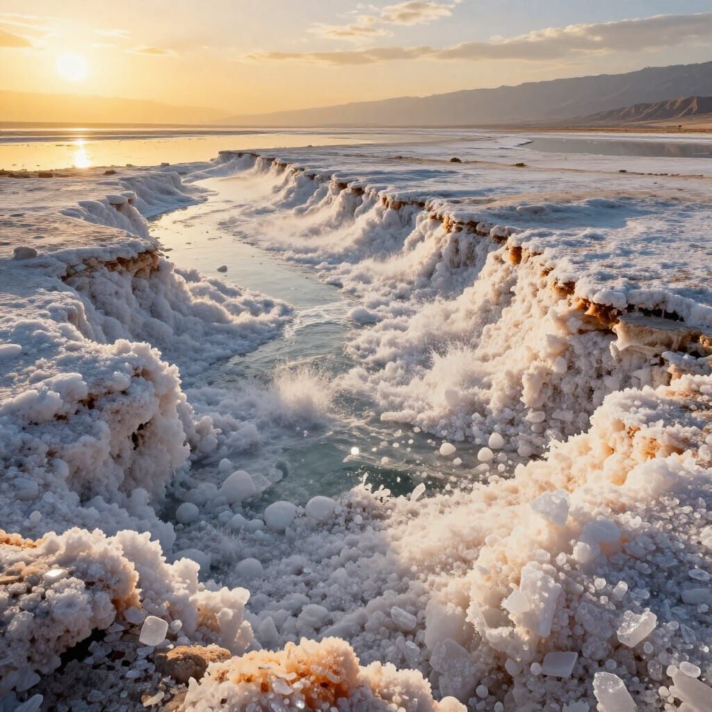 Dead Sea Overflows, Salt Spills Across World