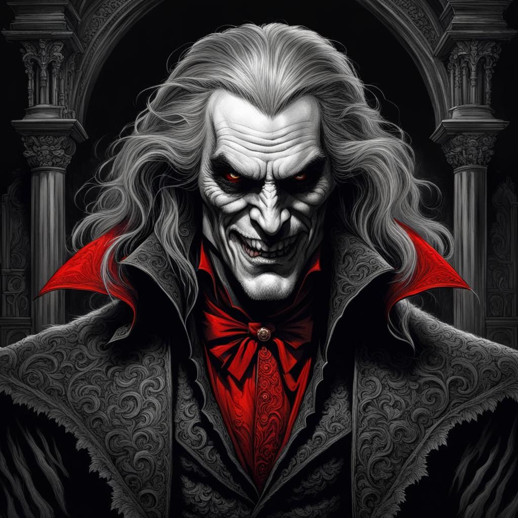 Portrait of a Vampire 7 - AI Generated Artwork - NightCafe Creator