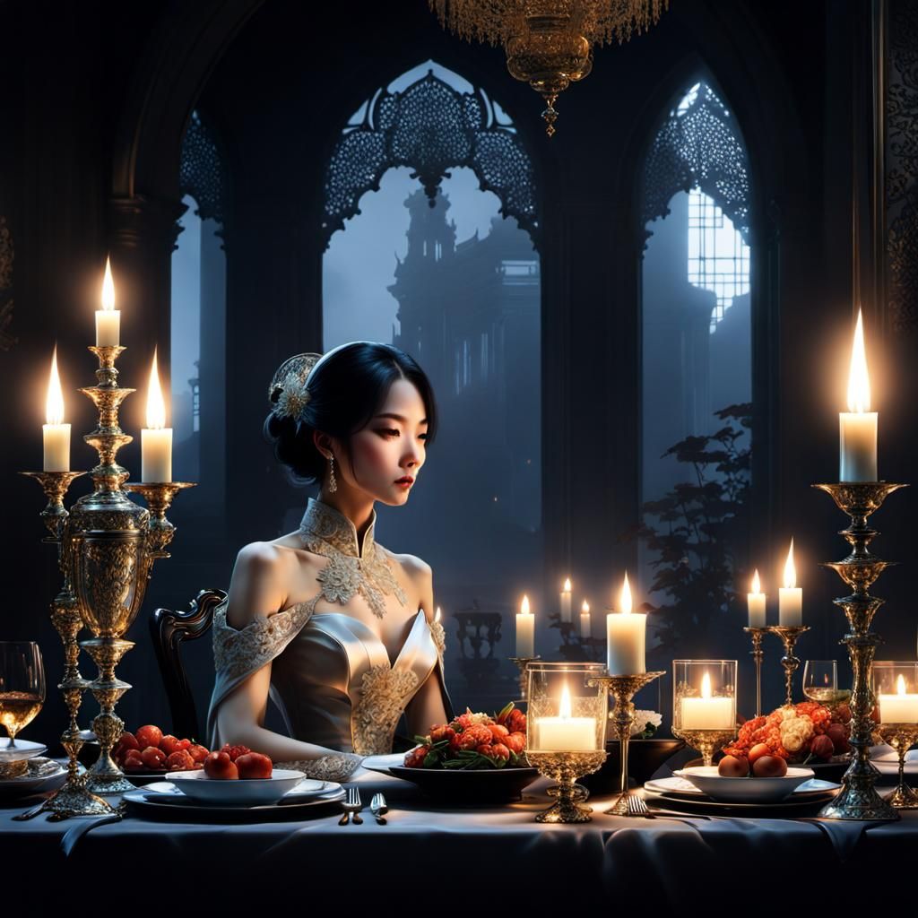The Princess Dines Alone  by @Nightshade Veil