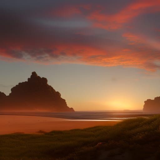Sunrise in the beach