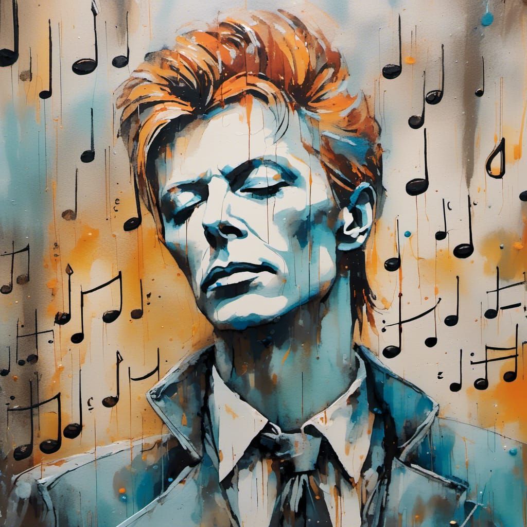 Portrait of David Bowie  by @AnC