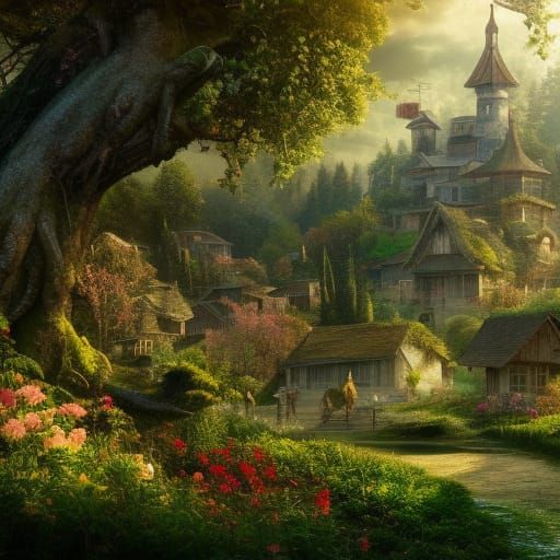 Old village   by @Galina Bolshakova