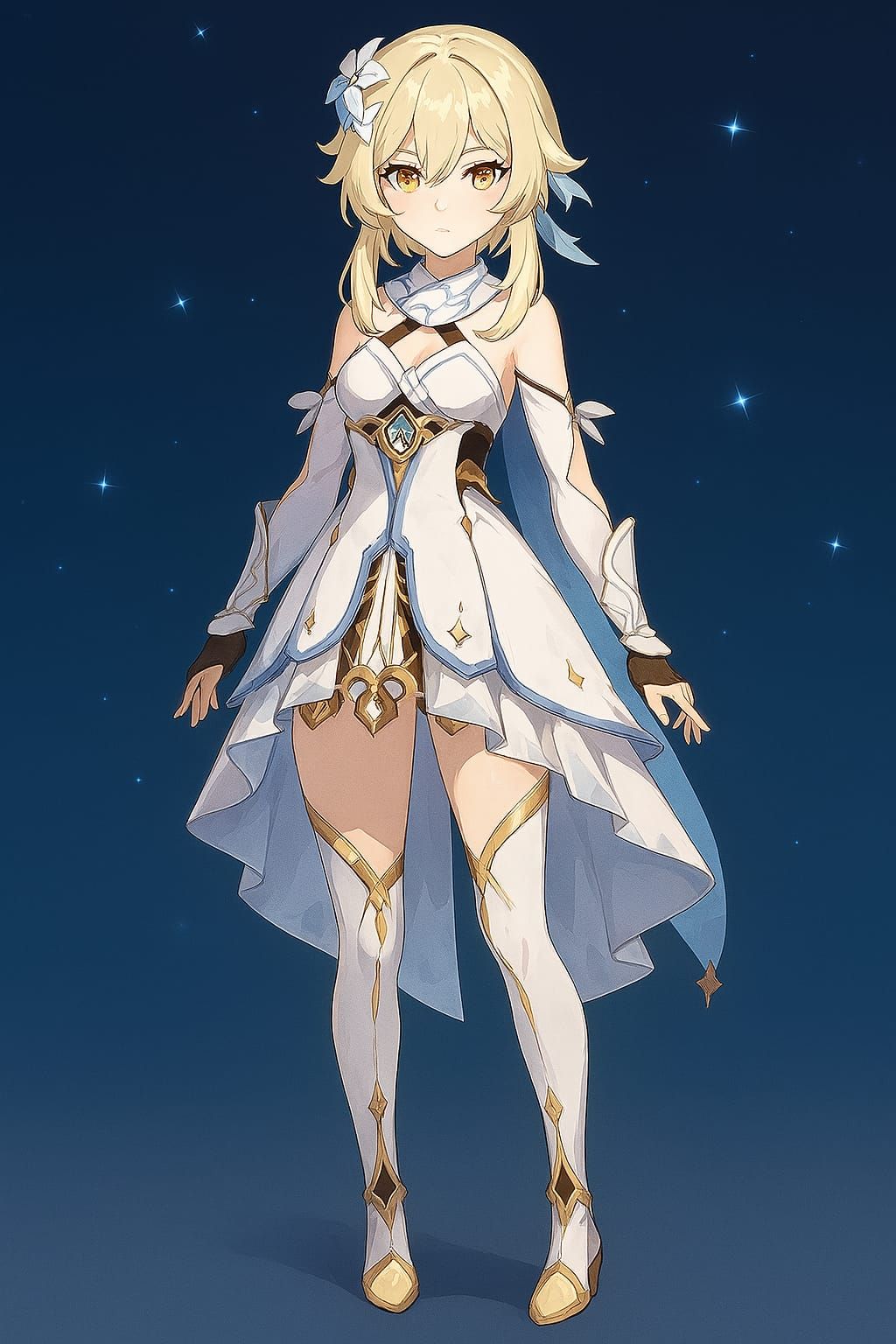 Lumine Default and Cyberpunk Outfits