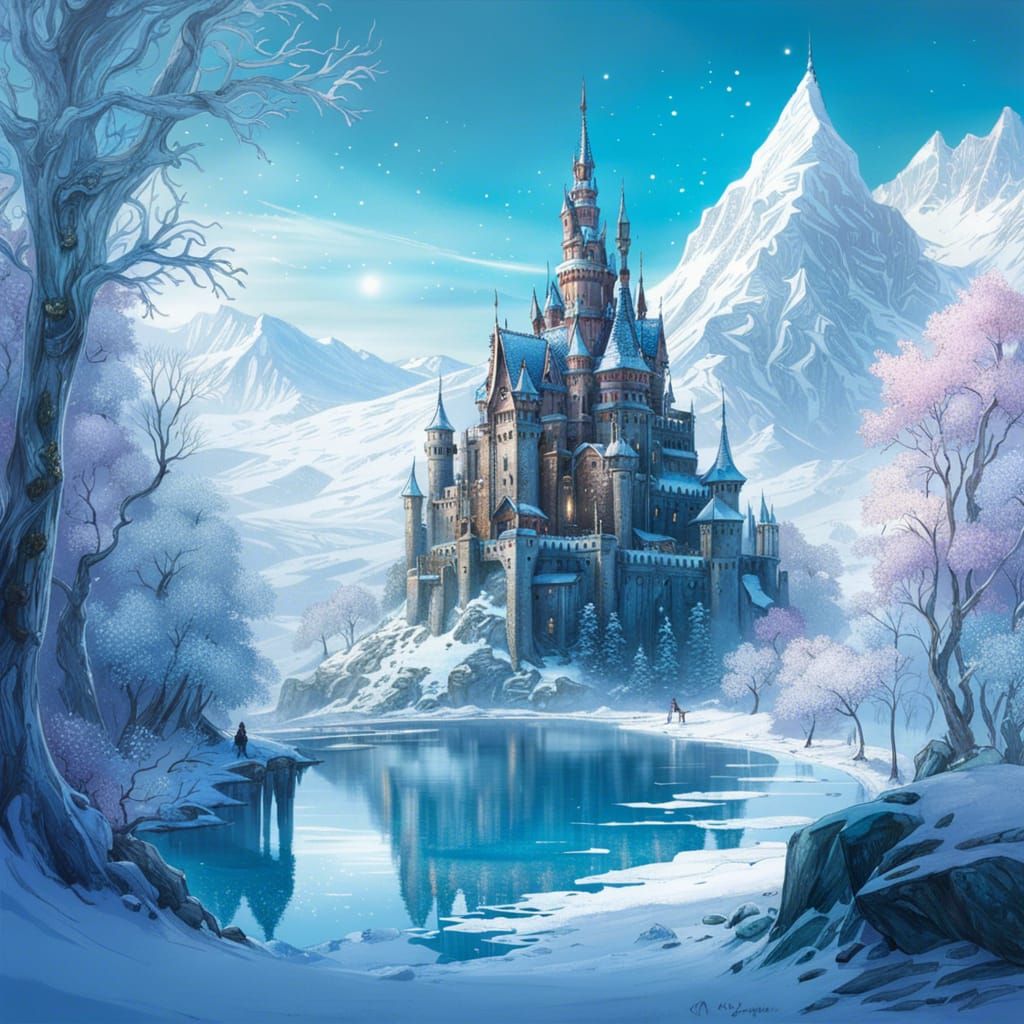 Icy castle  by @Night0wl