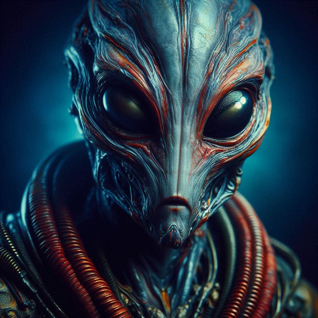 Portrait of Alien. Donald, the annoying president "Me Me Me ...