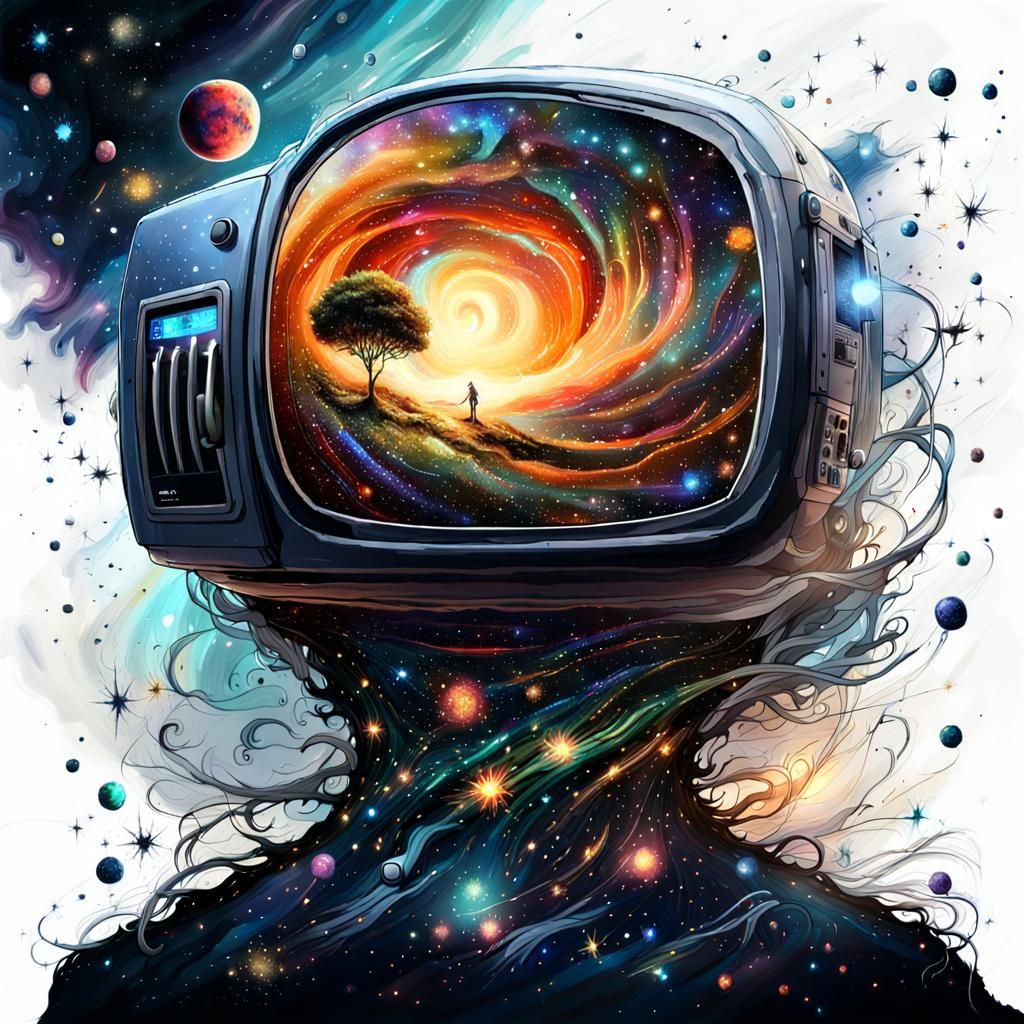 Fancy space microwave   by @Mini