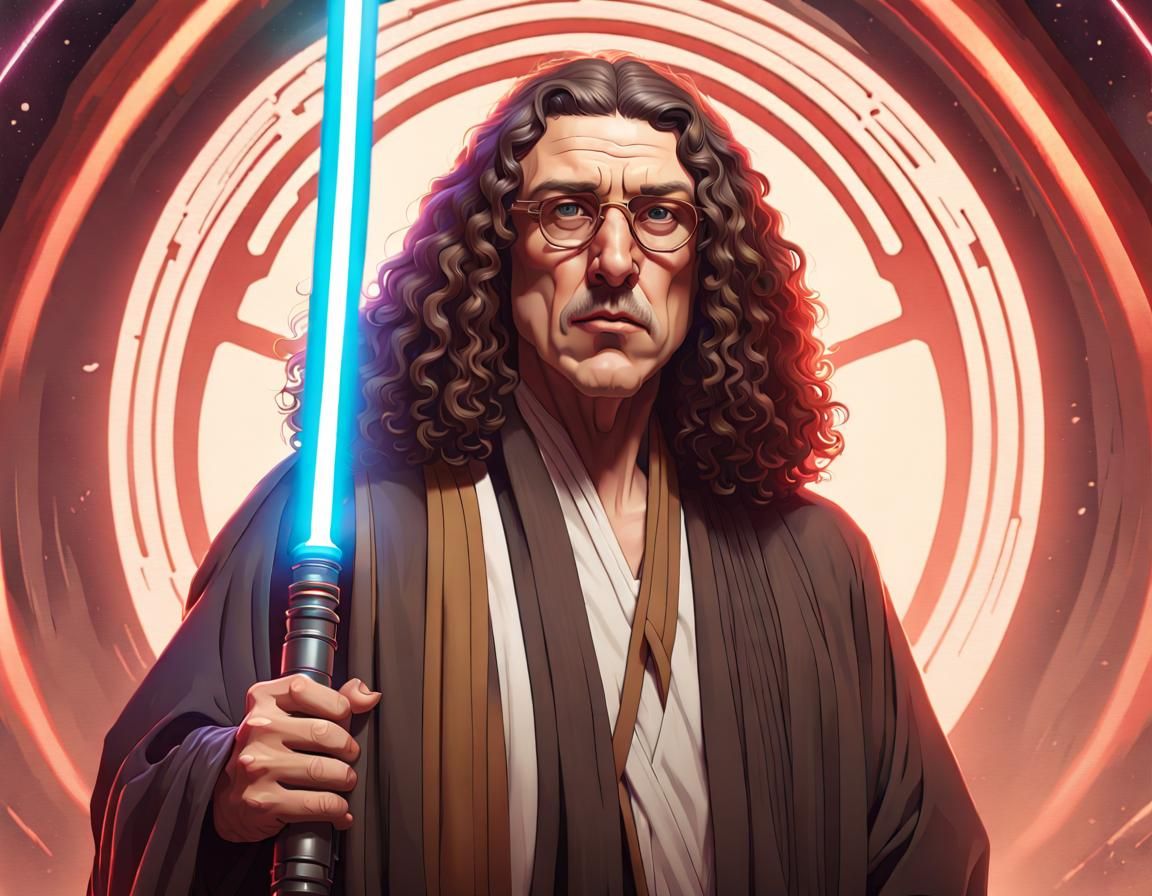 Weird Al Yankovic as a Jedi. - AI Generated Artwork - NightCafe Creator