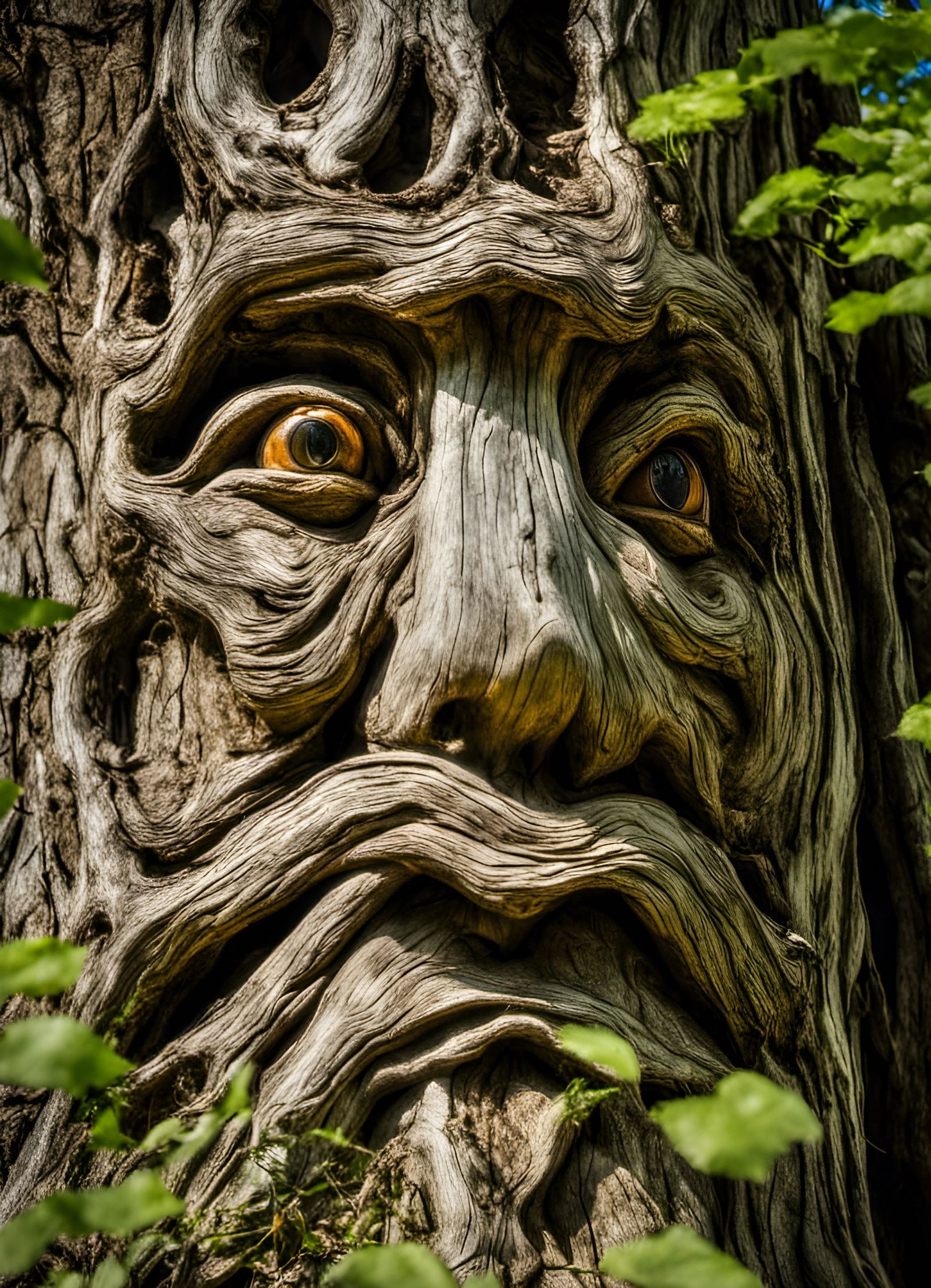 Tree Face  by @Dabbler
