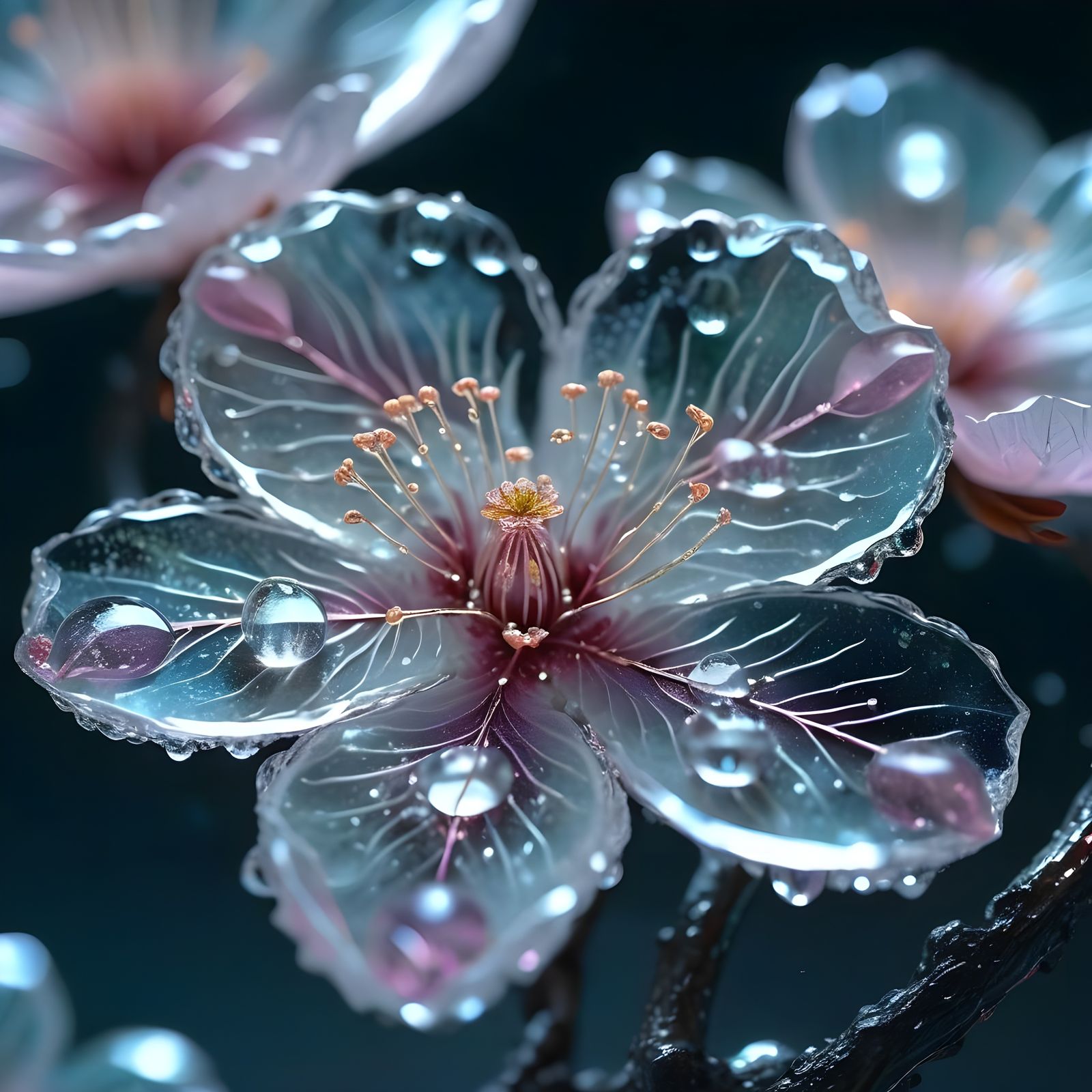 Crystal Flower  by @100Angels