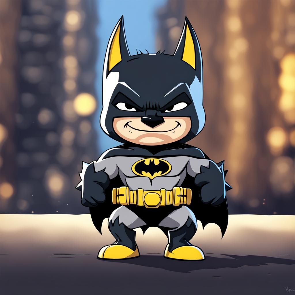 el lobo de batman, super hero, bebe, enojado, full color, al...