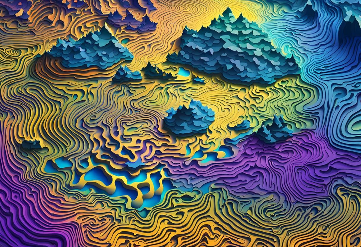 Dreamscape Map of Floating Environmental Islands