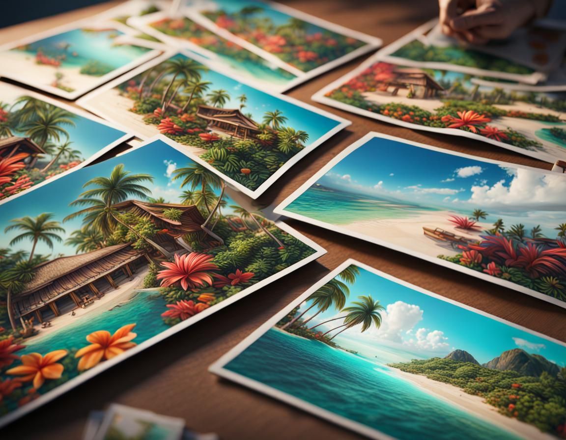 postcards from paradise AI Generated Artwork NightCafe Creator