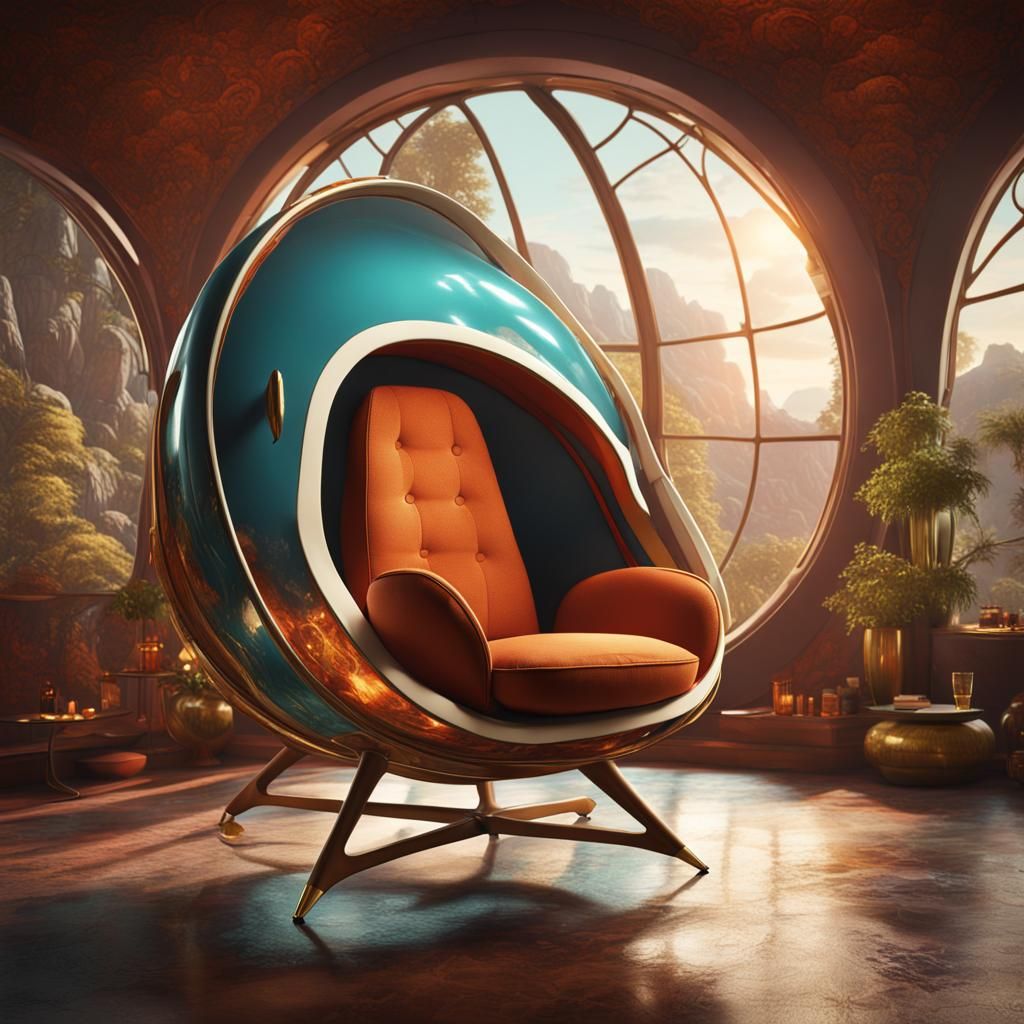 Mid Century Modern Pod Chair
