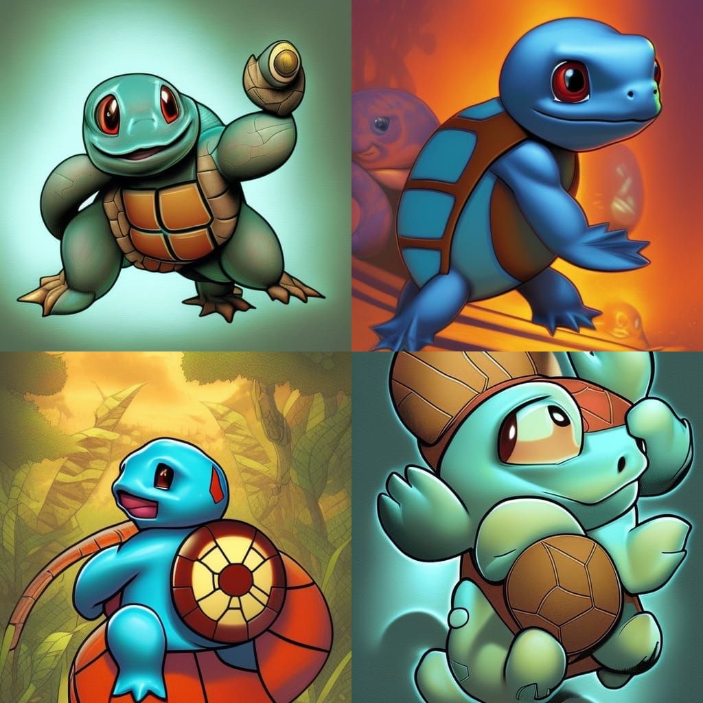 squirtle AI Generated Artwork NightCafe Creator