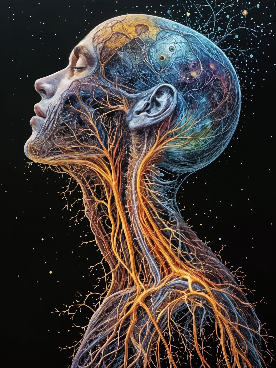 An Educational - That's right, Educational - Anatomical Chart Detailing the Veins and Arteries in the ...  by @Jack-Mike