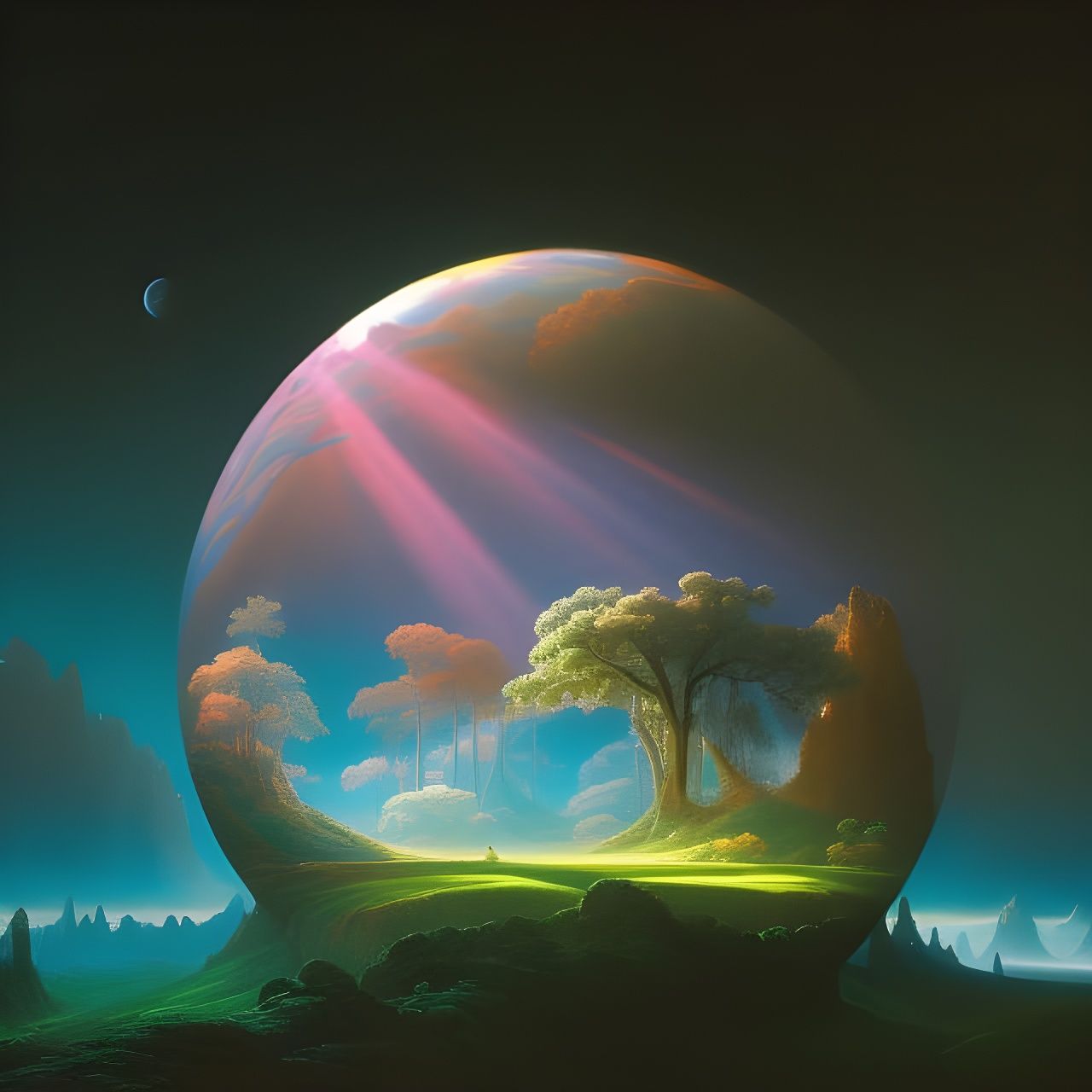 living life in a bubble  by @Laura Nadia