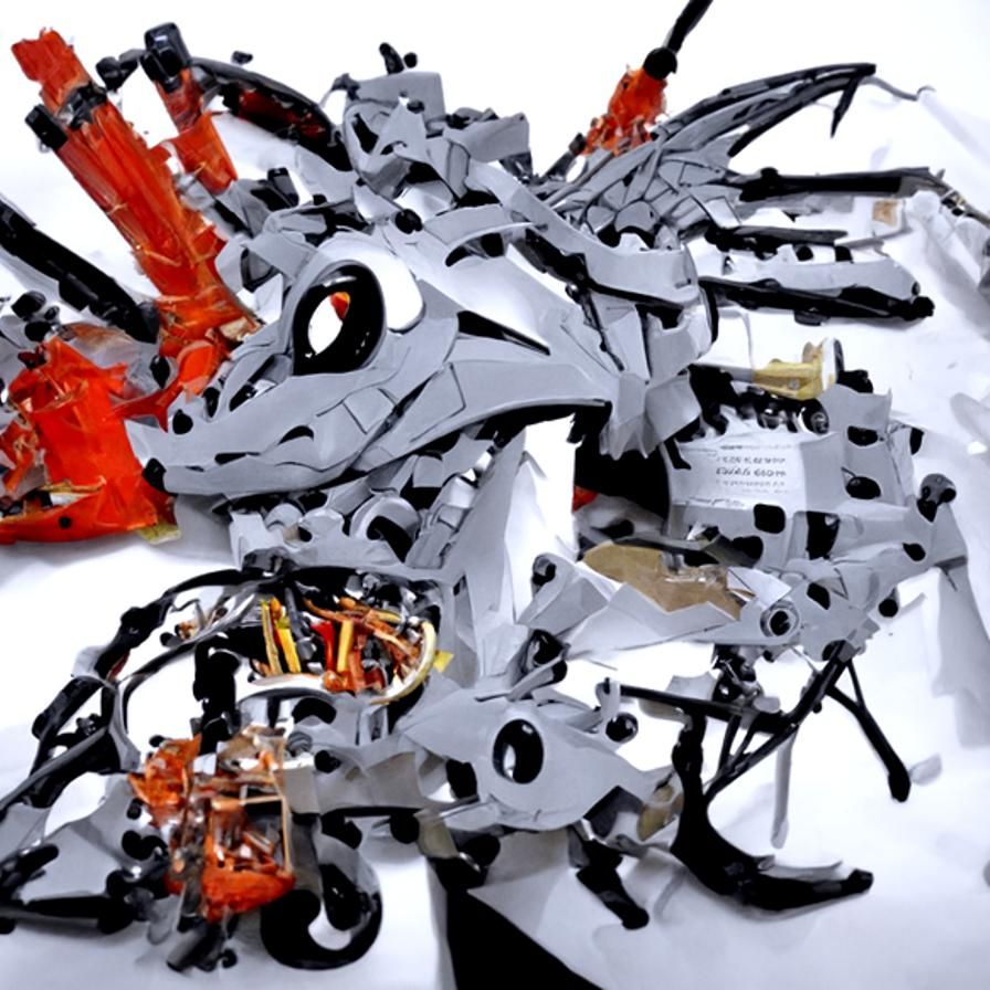 how to build an intricate robot dragon, instruction manual c...