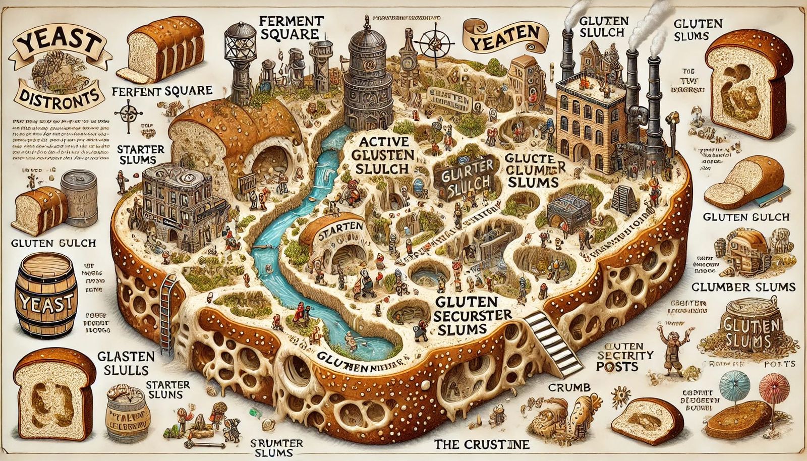Satirical map of the Yeast Districts #1