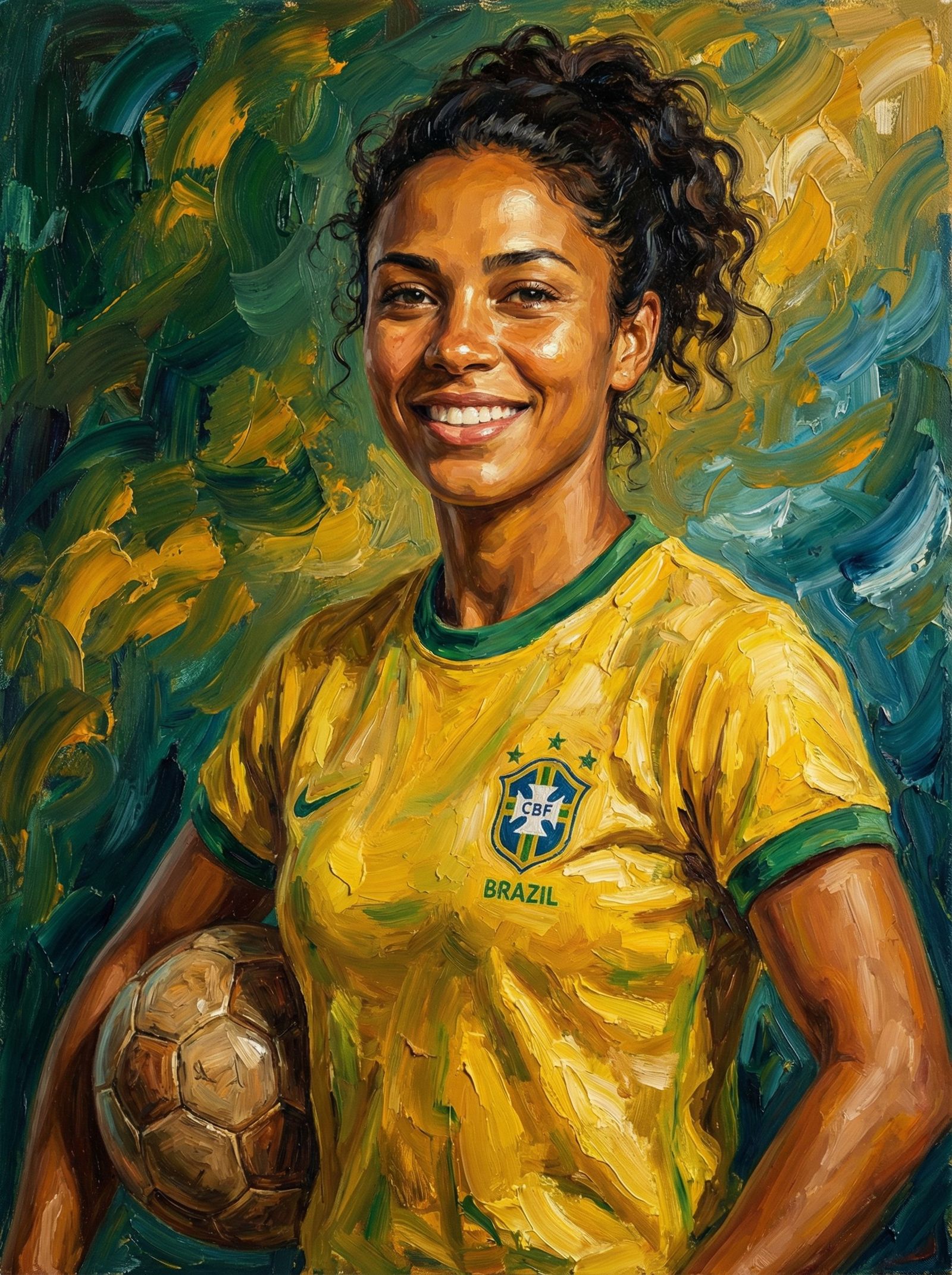 Portrait of a charming Brazilian woman