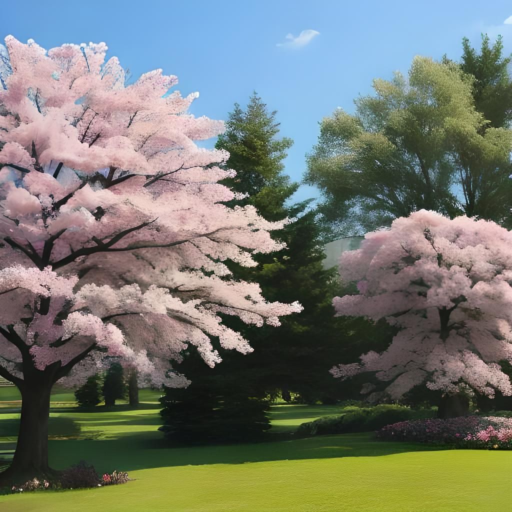 Delicate Cherry Blossom Branch Close-Up