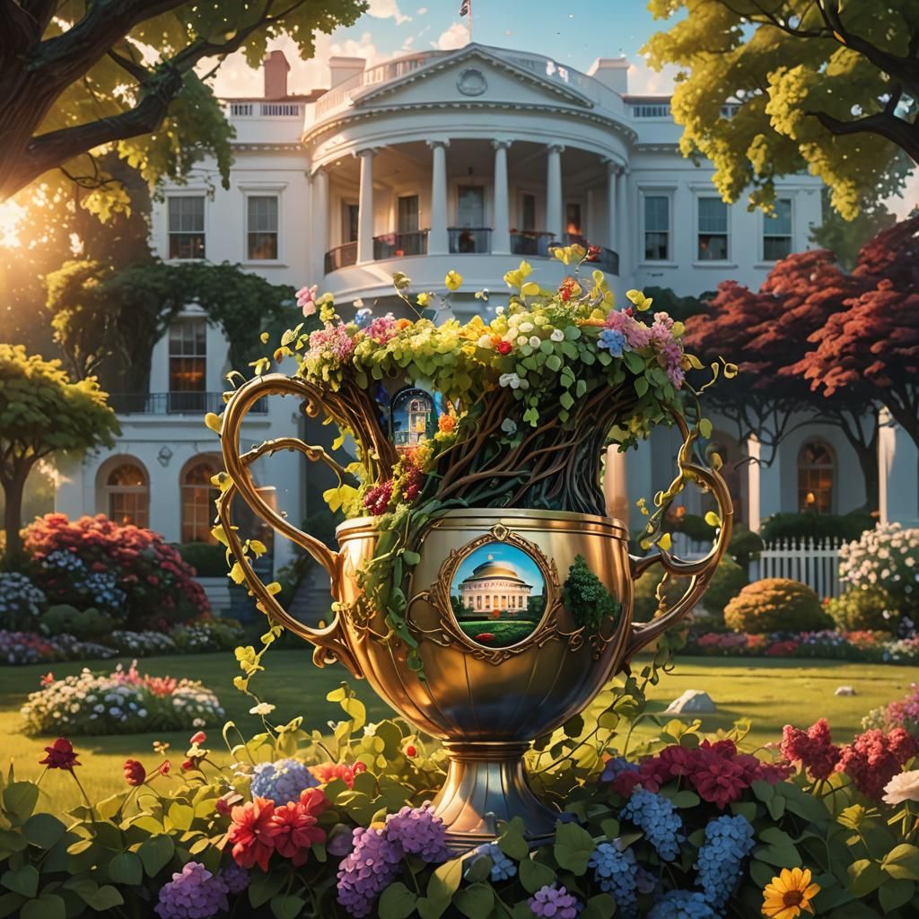 Wine Cup at White House: Fantasy Concept Art