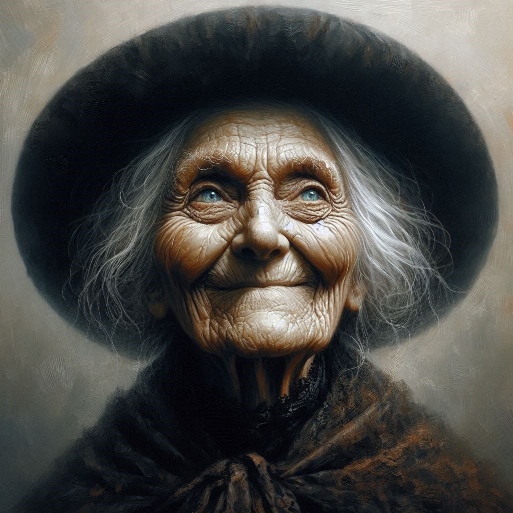 Photorealistic Old Grandmother