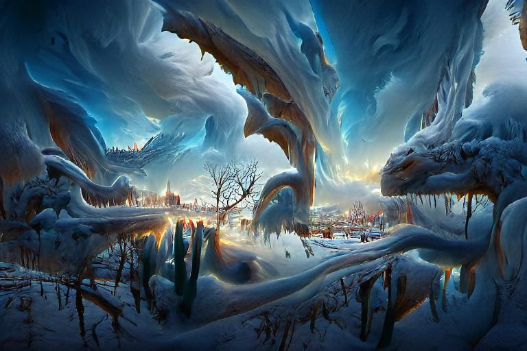 Storm in winter