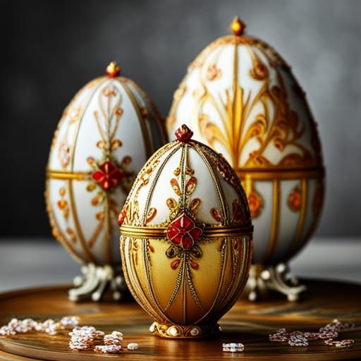 Easter egg Faberge style   by @Chrysantheme