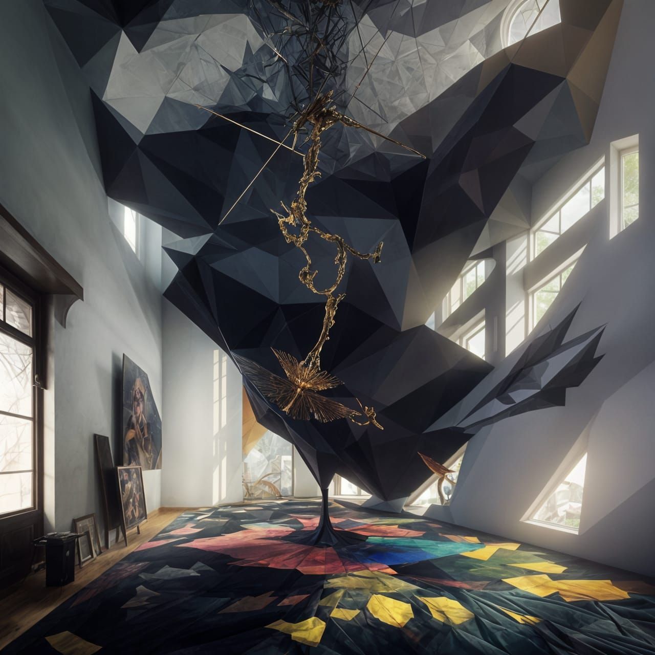 Faux-Mineral Nodule: Large: Made of Carbon