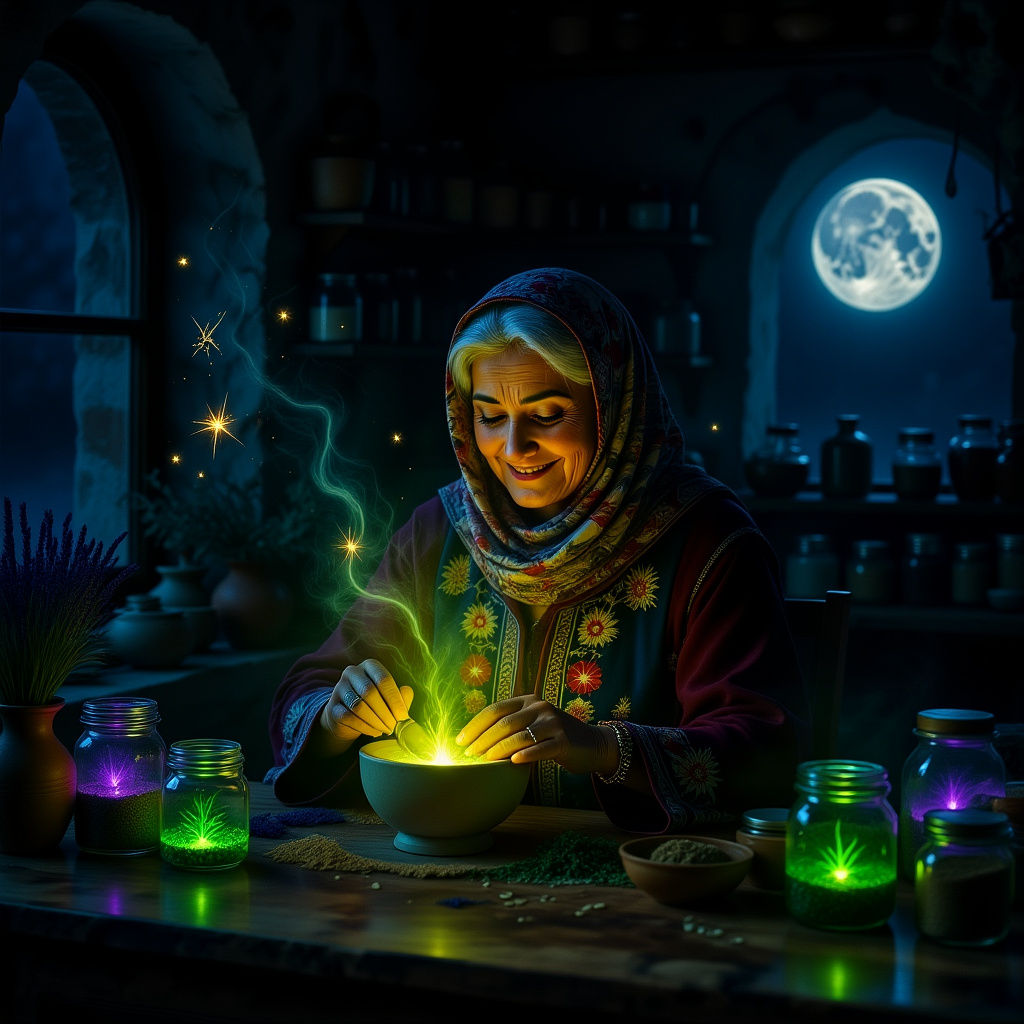 Witch (HiDream 1I Fast + Flux Kontext Edit + Clarity Upscale 50%)