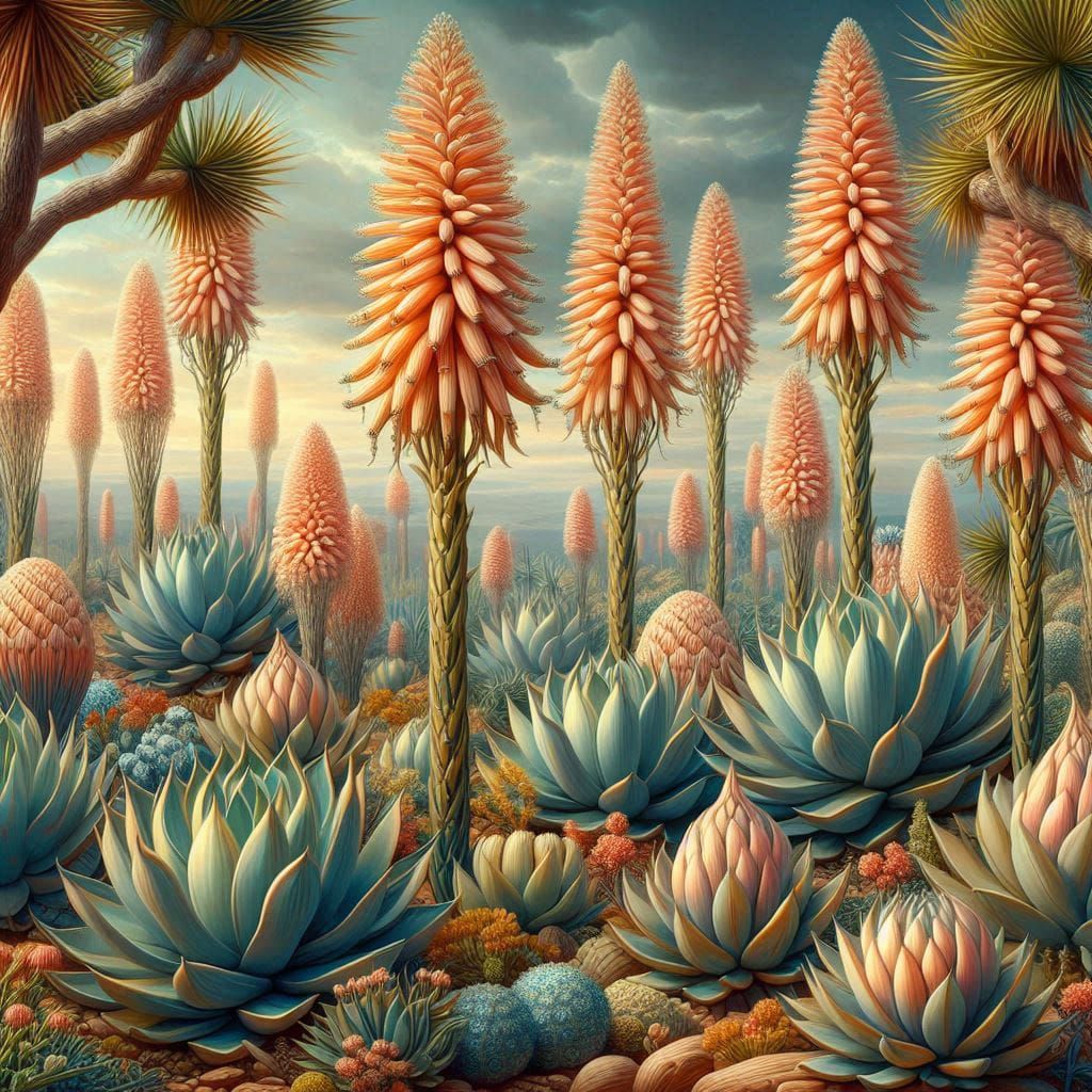 Agave plants