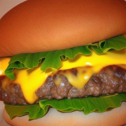 "fat juicy cheeseburger" AI Generated Artwork NightCafe Creator