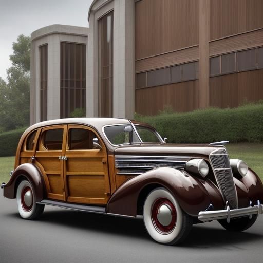 2000 white big exotic luxury retro style car low and large berline fastback aerodynamic elegant art deco 