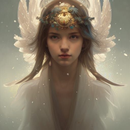 snow angel - AI Generated Artwork - NightCafe Creator