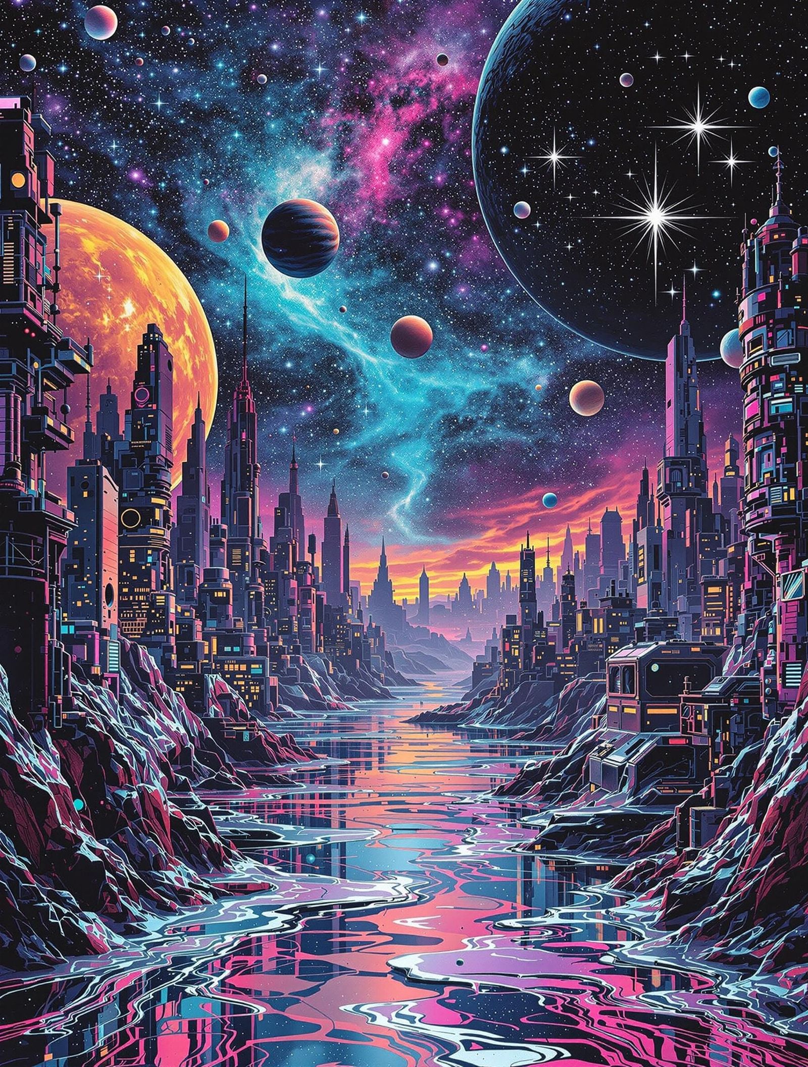 Sci-fi cityscape   by @ACJ2025