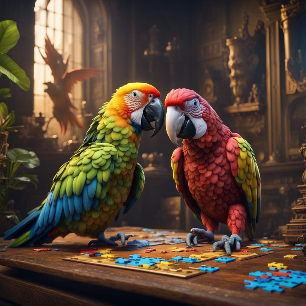 A feathered way to solve a puzzle. 
  by @Brittany Mitchell