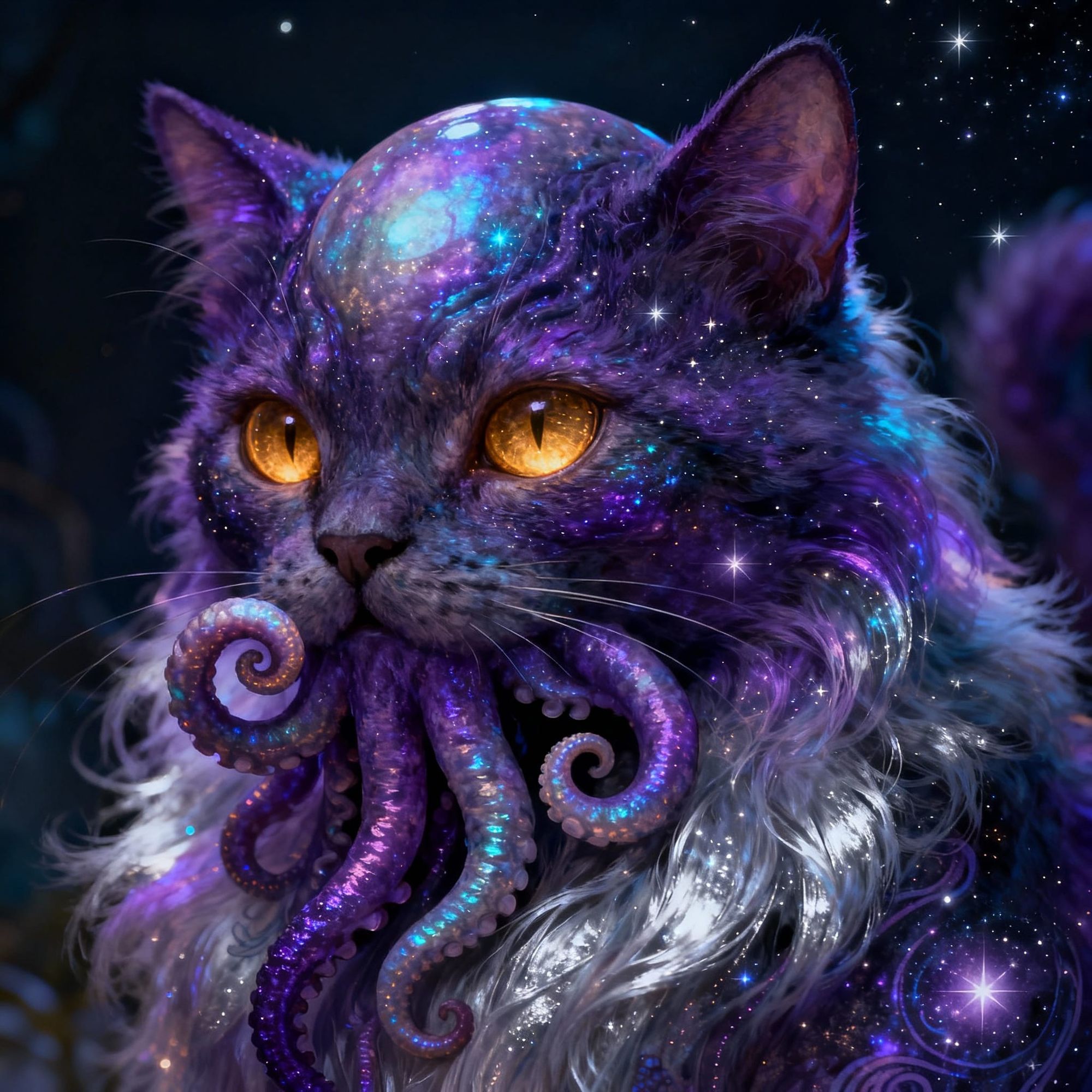 Cthulu cat celestial fur