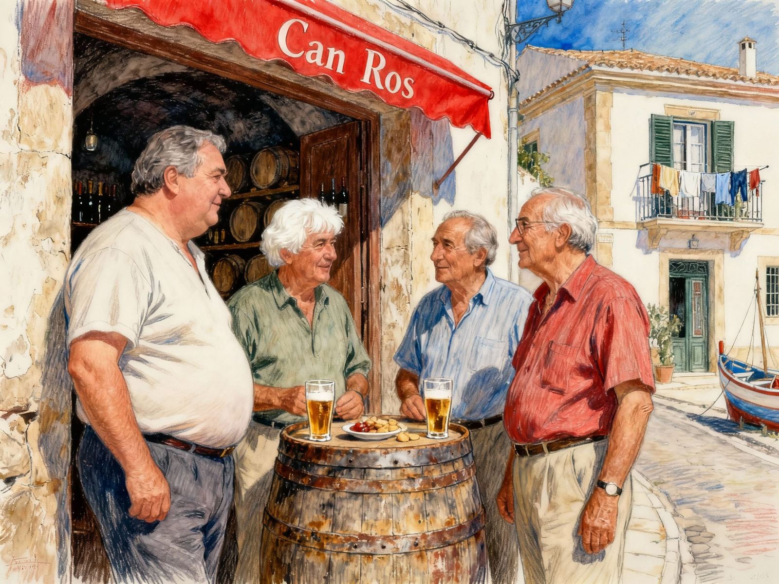 waiting for lunch with some friends  by @PointDexter