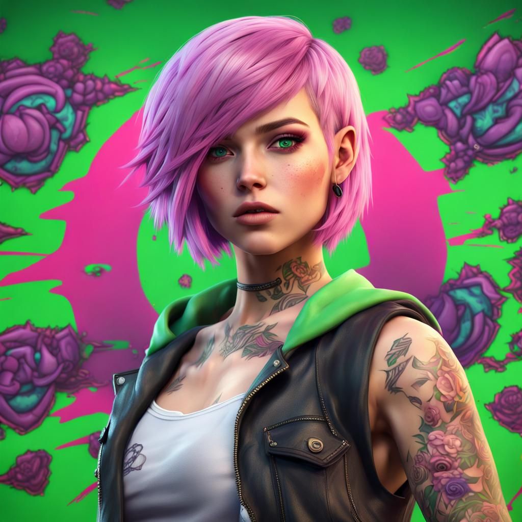 The JoJo girl is the one with pink hair now-#6