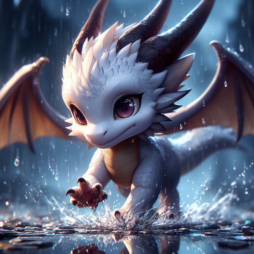 Puddle Splashing Dragon